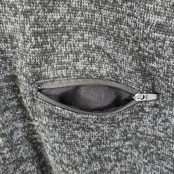 John Bartlett Polyester Fleece Heather Black Full Zip Vest Size Large - Picture 4 of 12